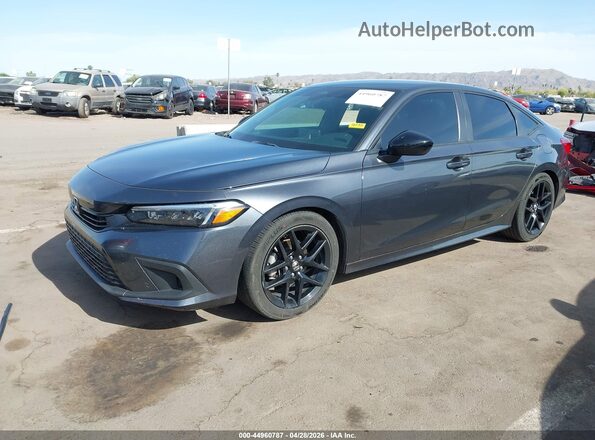 2HGFE2F54NH551210 2022 HONDA CIVIC Gray Vista tres cuartos delantera izquierda