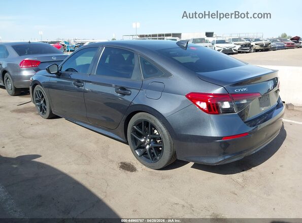 2HGFE2F54NH551210 2022 HONDA CIVIC Gray Trasero izquierdo