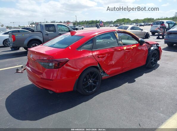 2HGFE2F54SH515917 2025 HONDA CIVIC Красный Задняя правая четверть