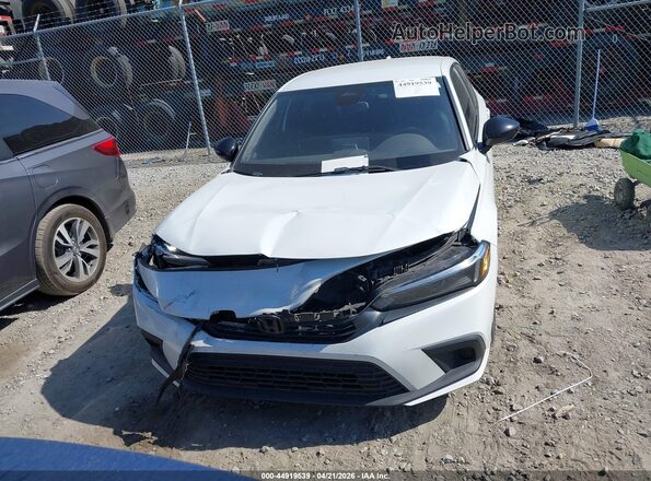 2HGFE2F55NH521293 2022 HONDA CIVIC White Widok zestawu wskaźników