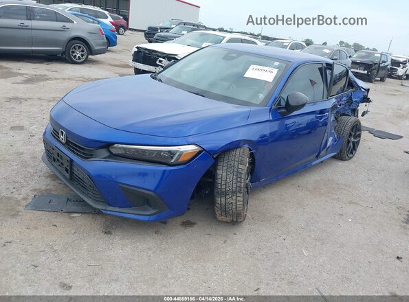 2HGFE2F55NH564127 2022 HONDA CIVIC Blue 