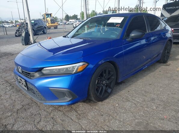 2HGFE2F55NH576181 2022 HONDA CIVIC Blue Przód lewy