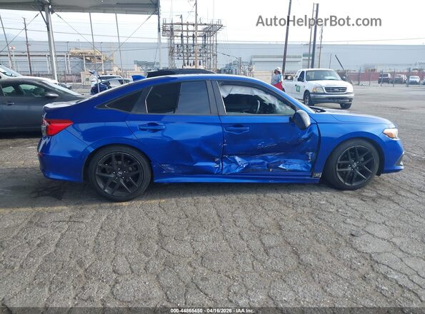 2HGFE2F55NH576181 2022 HONDA CIVIC Blue Widok wnętrza z tyłu