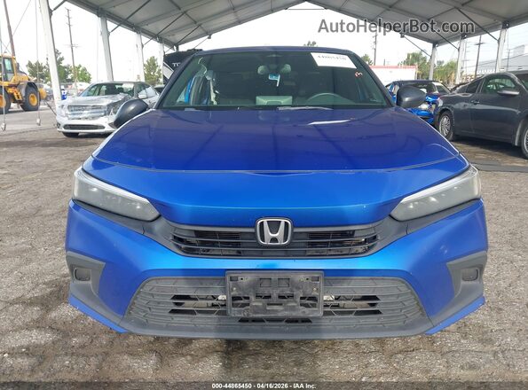 2HGFE2F55NH576181 2022 HONDA CIVIC Blue Widok zestawu wskaźników