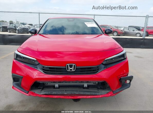 2HGFE2F55RH553148 2024 HONDA CIVIC Red უკანა სალონის ხედი