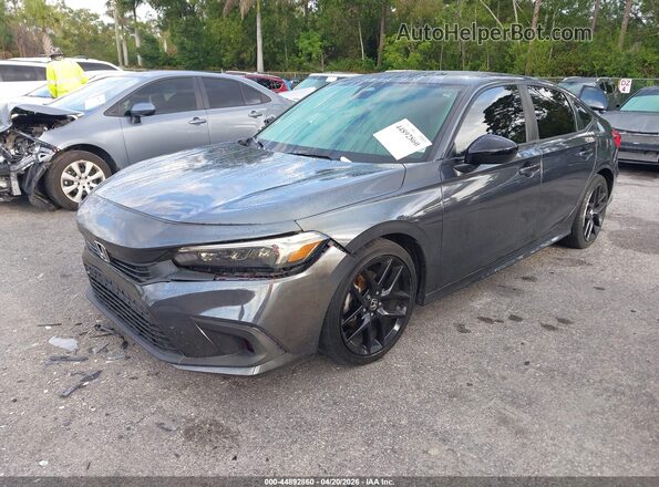 2HGFE2F56NH512084 2022 HONDA CIVIC Gray Передня ліва чверть