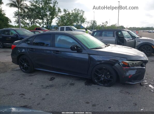 2HGFE2F56NH512084 2022 HONDA CIVIC Gray Вид задньої частини салону