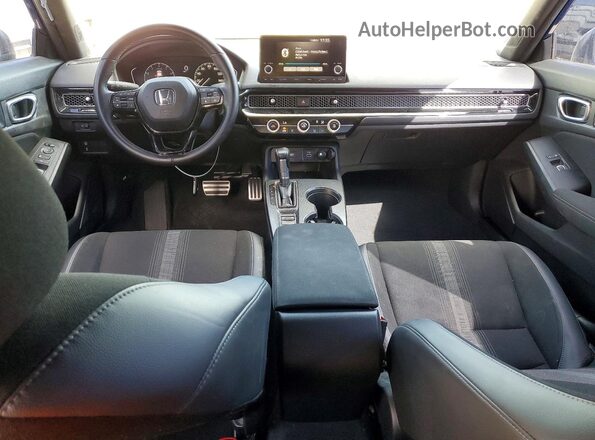 2HGFE2F56NH562192 2022 HONDA CIVIC Blue Dashboard view