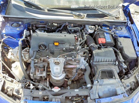 2HGFE2F56NH562192 2022 HONDA CIVIC Blue Rear interior view
