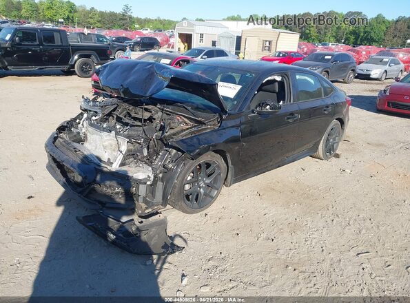 2HGFE2F56PH549803 2023 HONDA CIVIC Black Передня ліва чверть