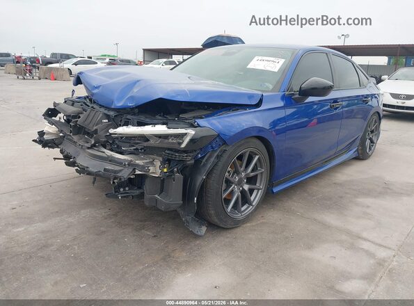 2HGFE2F56RH579967 2024 HONDA CIVIC Blue წინა მარცხენა ხედი სამი მეოთხედიდან