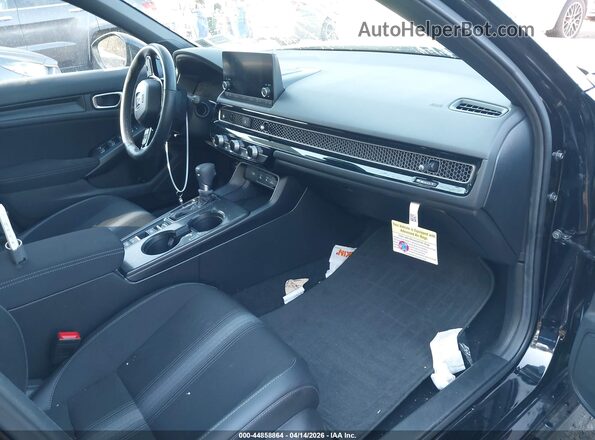 2HGFE2F56SH533027 2025 HONDA CIVIC Black წინა სალონის ხედი