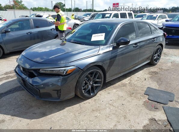 2HGFE2F56TH575537 2026 HONDA CIVIC Gray წინა მარცხენა ხედი სამი მეოთხედიდან