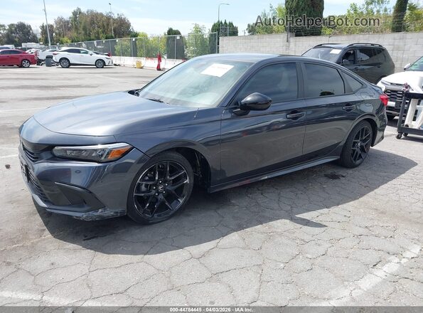 2HGFE2F57NH524695 2022 HONDA CIVIC Gray Vista tres cuartos delantera izquierda