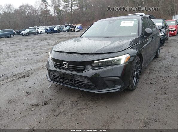 2HGFE2F58PH550371 2023 HONDA CIVIC Black Vista tres cuartos delantera izquierda