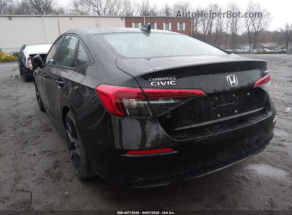 2HGFE2F58PH550371 2023 HONDA CIVIC Black Trasero izquierdo