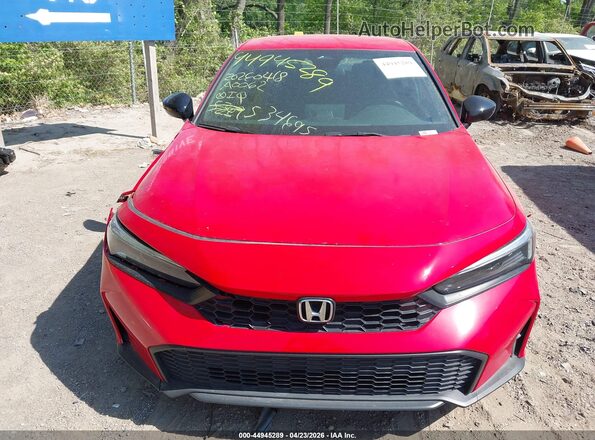 2HGFE2F58SH534695 2025 HONDA CIVIC Red Vista del cuadro de instrumentos