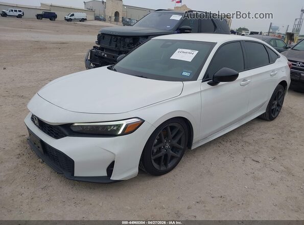 2HGFE2F58SH543333 2025 HONDA CIVIC White Առջևի ձախ երեք քառորդ տեսարան
