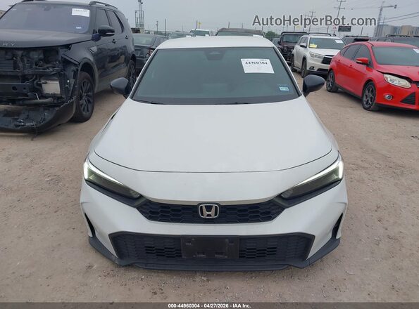 2HGFE2F58SH543333 2025 HONDA CIVIC White Սարքավորումների վահանակի տեսք