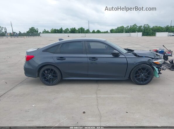 2HGFE2F59NH548934 2022 HONDA CIVIC Gray უკანა სალონის ხედი