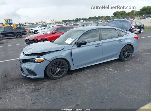 2HGFE2F59NH569010 2022 HONDA CIVIC Gray Przód lewy