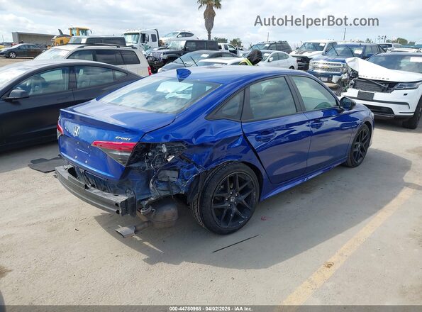 2HGFE2F59NH599737 2022 HONDA CIVIC Blue Tył prawy