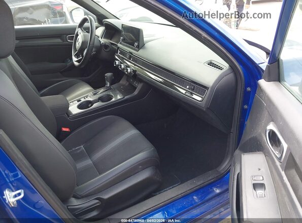 2HGFE2F59NH599737 2022 HONDA CIVIC Blue Widok wnętrza z przodu