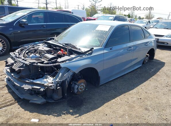 2HGFE2F5XRH506925 2024 HONDA CIVIC Blue Передня ліва чверть