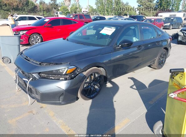 2HGFE4F80TH309047 2026 HONDA CIVIC Gray წინა მარცხენა ხედი სამი მეოთხედიდან