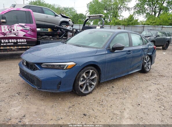 2HGFE4F89TH303909 2026 HONDA CIVIC Blue Առջևի ձախ երեք քառորդ տեսարան