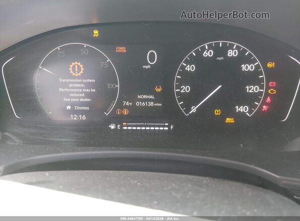 2HGFE4F8XSH305229 2025 HONDA CIVIC HYBRID White Vista de los asientos traseros
