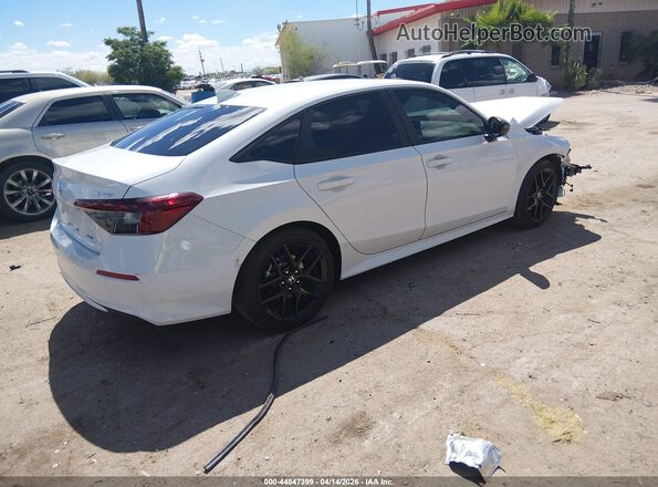 2HGFE4F8XSH305229 2025 HONDA CIVIC HYBRID White Trasero derecho