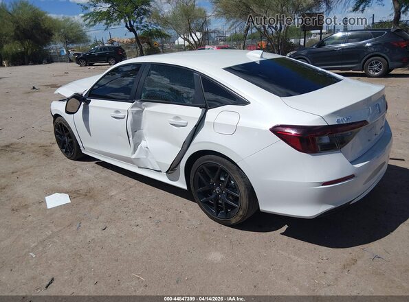 2HGFE4F8XSH305229 2025 HONDA CIVIC HYBRID White Trasero izquierdo
