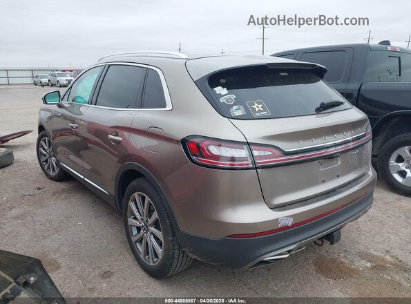 2LMPJ6K90KBL47548 2019 LINCOLN NAUTILUS Желто-коричневый Задняя левая четверть