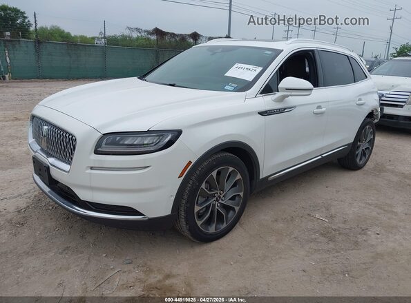 2LMPJ6K95PBL06310 2023 LINCOLN NAUTILUS White Առջևի ձախ երեք քառորդ տեսարան