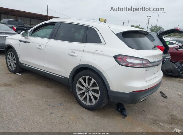 2LMPJ6K97KBL58949 2019 LINCOLN NAUTILUS White უკანა მარცხენა