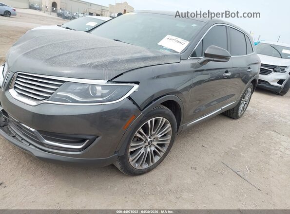 2LMPJ6LRXJBL12805 2018 LINCOLN MKX Gray წინა მარცხენა ხედი სამი მეოთხედიდან