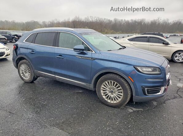 2LMPJ8J94KBL45721 2019 LINCOLN NAUTILUS Синий Передняя правая четверть