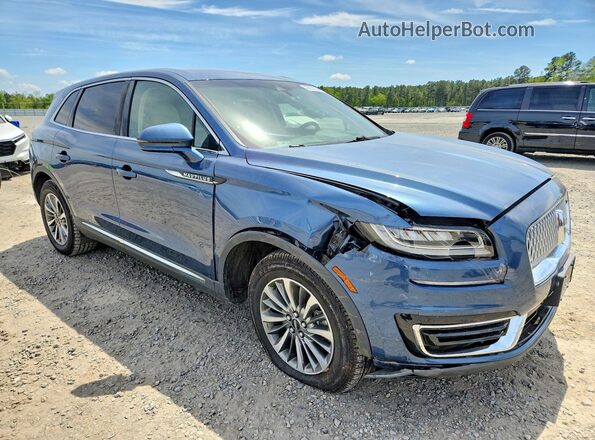 2LMPJ8K93KBL14331 2019 LINCOLN NAUTILUS Blue წინა მარჯვენა