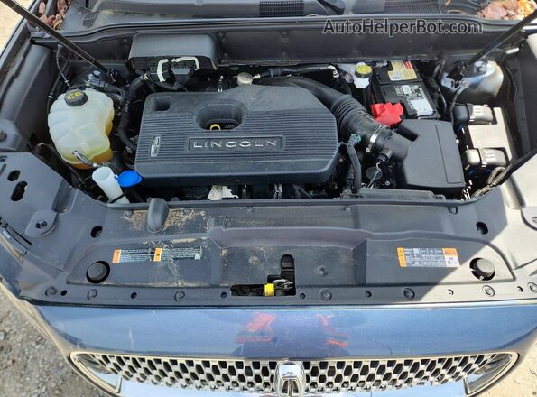 2LMPJ8K93KBL14331 2019 LINCOLN NAUTILUS Blue ძრავის განყოფილების ხედი