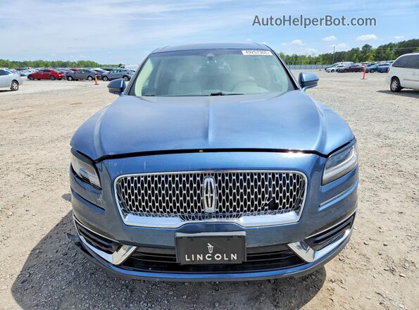 2LMPJ8K93KBL14331 2019 LINCOLN NAUTILUS Blue წინა ხედი