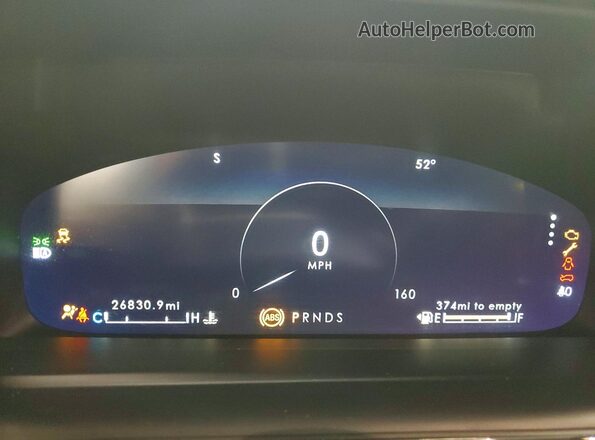 2LMPJ8K9XPBL01681 2023 LINCOLN NAUTILUS Black Instrument cluster view