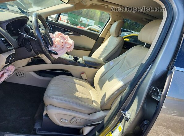 2LMPJ8LR7HBL24206 2017 LINCOLN MKX Beige Widok wnętrza z przodu