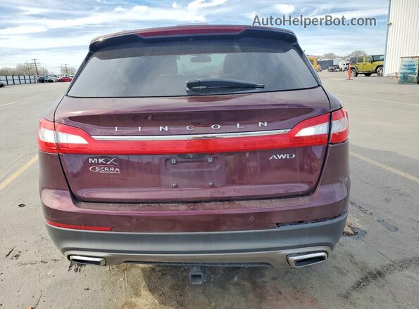 2LMPJ8LR8JBL29288 2018 LINCOLN MKX Burgundy Вид ззаду