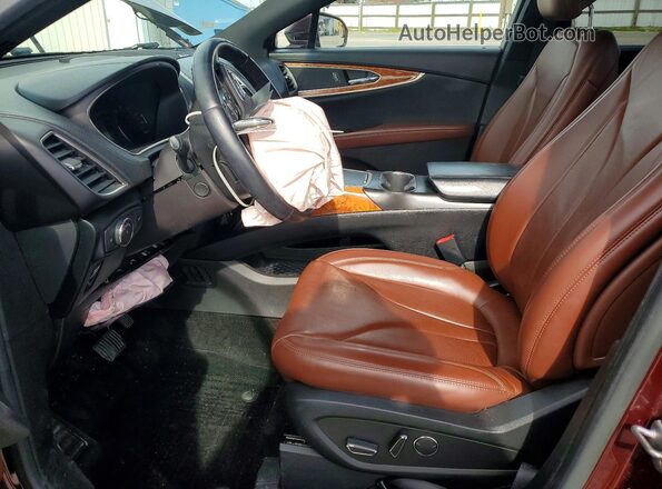 2LMPJ8LR8JBL29288 2018 LINCOLN MKX Burgundy Вид салону спереду