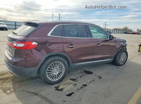 2LMPJ8LR8JBL29288 2018 LINCOLN MKX Burgundy Задня права чверть