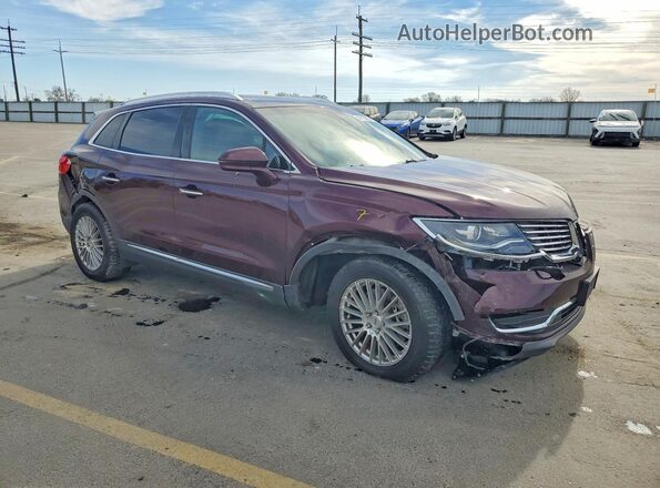 2LMPJ8LR8JBL29288 2018 LINCOLN MKX Burgundy Передня права чверть