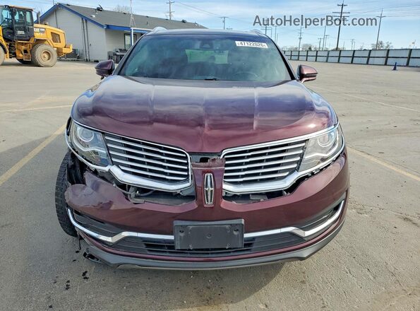 2LMPJ8LR8JBL29288 2018 LINCOLN MKX Burgundy Вид спереду