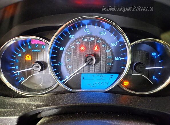 2T1BPRHE7GC612365 2016 TOYOTA LL Tan Instrument cluster view