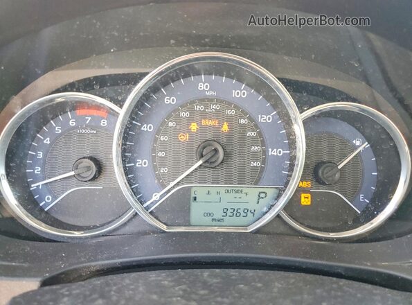 2T1BURHE0GC609946 2016 TOYOTA LL Черный Вид щитка приборов